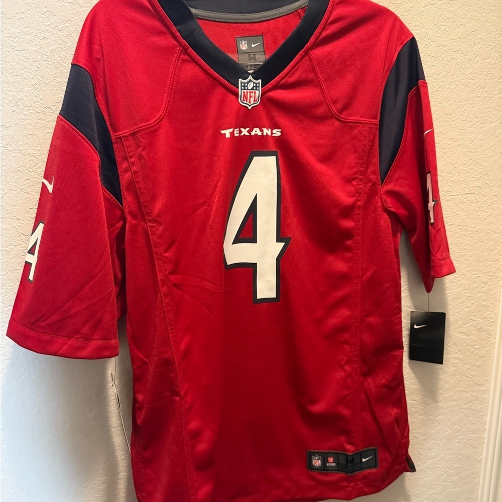 Nike Texans Watson #4 Red NFL On Field Jersey size M